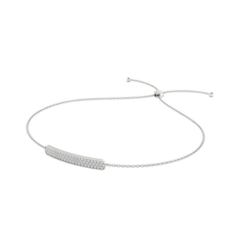 Diamond Bar Adjustable Bracelet